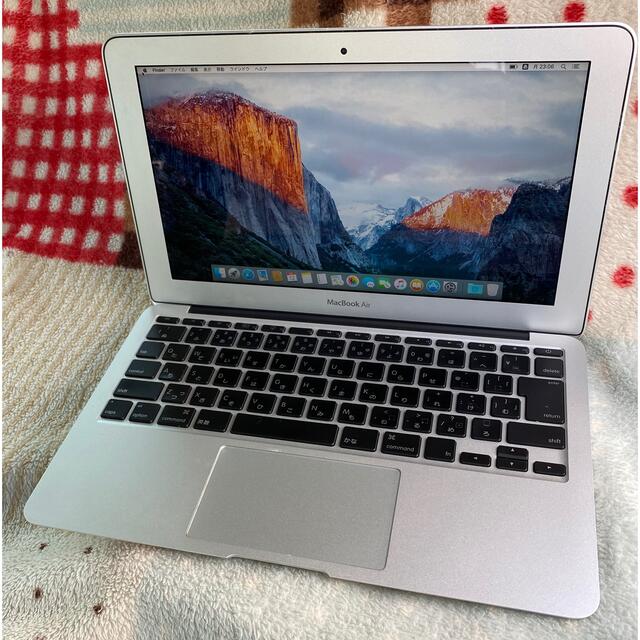 Apple MacBook Air A1370 64GB/2GB アダプター付きPC/タブレット