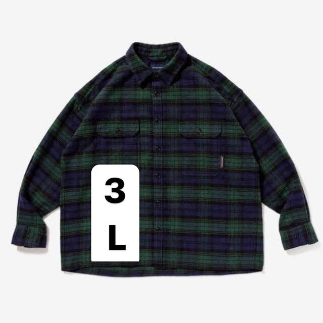 descendant 20aw vaning check ls shirt L