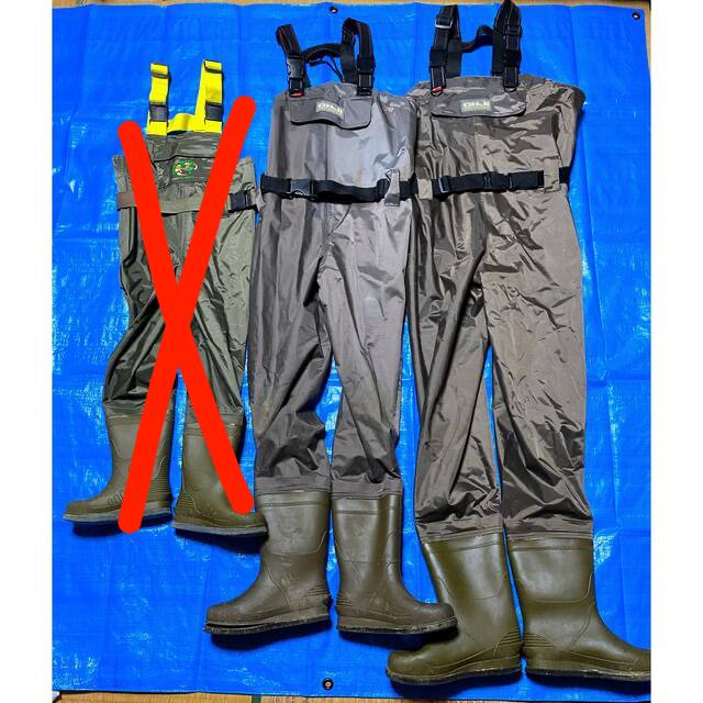 Excel  OH-820 Chest high wader  3点セット スポーツ/アウトドアのフィッシング(ウエア)の商品写真