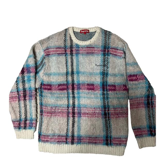 Brushed Plaid Plaid Sweater White $ shipped : r/supremeclothing