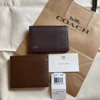 COACH - ☆②点セット☆COACH コーチ 二つ折り財布　カードケース　メンズ
