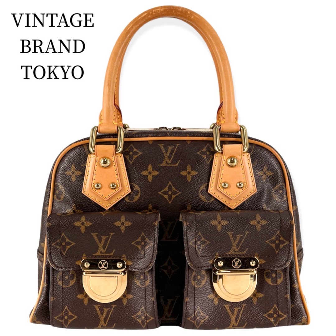 【限定価格】LOUIS VUITTON ルイヴィトン ハンドバッグ モノグラム マンハッタンPM Manhattan PM ブラウン 茶 鞄 かばん M40026    ゴールド金具 レディース 定番【品】