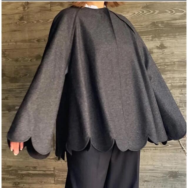Drawer - Cygne シーニュ sophie スカラップケープ グレーF 美品