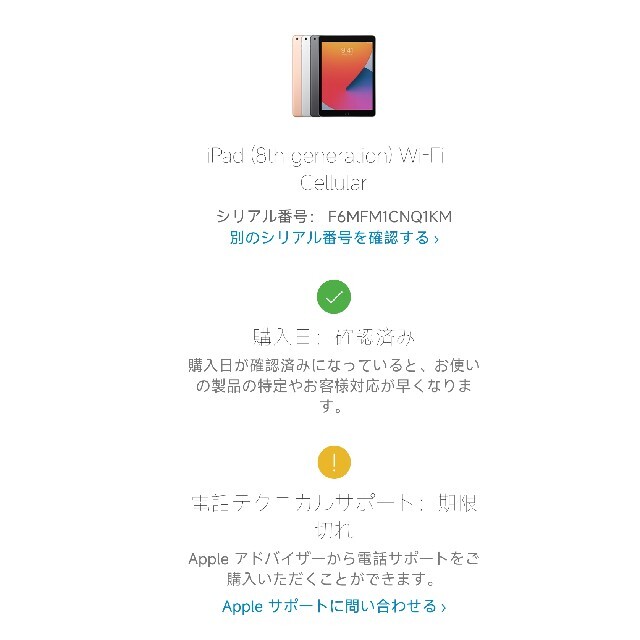 iPad 第8世代 Wi-Fi+Cellularモデル 32GB 9