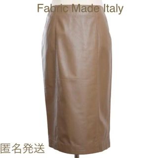 大幅値下げ❗️美しいラインの羊革タイトスカートFABRIC MADE ITALY(ひざ丈スカート)