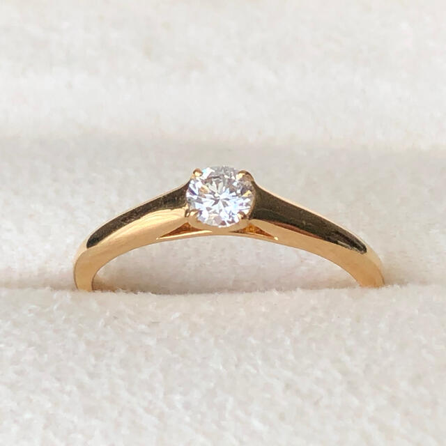 STAR JEWELRY スタージュエリー K18YG 5号 天然ダイヤリング