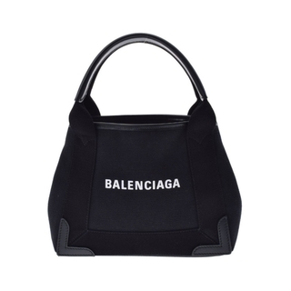 バレンシアガ(Balenciaga)のバレンシアガ  ネイビーカバ XS  ハンドバッグ 黒(ハンドバッグ)