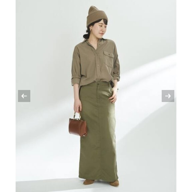 プラージュ 【GIRL】チノスカート カーキ36 再再販! 9000円