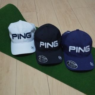 ピン(PING)のpingゴルフキャップ🧢3個セット(キャップ)