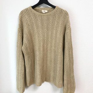 vintage J.CREW linen sweater ab(ニット/セーター)