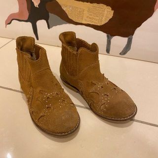 ザラキッズ(ZARA KIDS)の専用Zara ザラキッズシューズ　ショートブーツ29 18.5cm スエード(ブーツ)