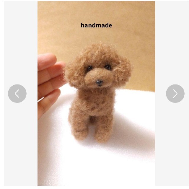 手のひらｻｲｽﾞ⭐毛糸⭐羊毛フェルト⭐ﾄｲﾌﾟｰﾄﾞﾙ⭐人形⭐置物 ハンドメイドのぬいぐるみ/人形(ぬいぐるみ)の商品写真