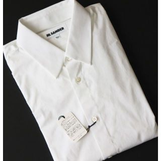 ジルサンダー(Jil Sander)の新品【ジルサンダー】ハイストレッチ 長袖ドレスシャツ 白無地 38-15(M)(シャツ)