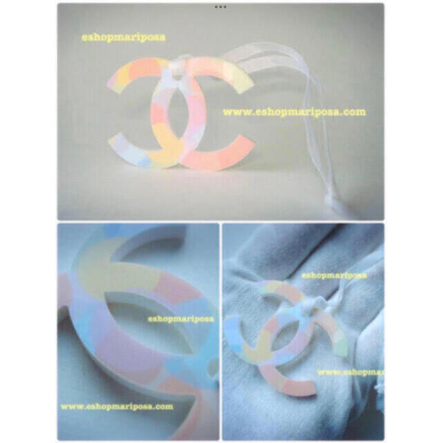 CHANEL(シャネル)のシャネル🎀ココチャーム パステルマルチカラー 限定 ストラップ付き ココマーク ハンドメイドのファッション小物(バッグチャーム)の商品写真