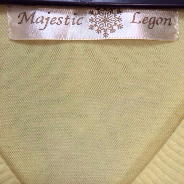 MAJESTIC LEGON(マジェスティックレゴン)のマジェ イエローカーデ レディースのトップス(カーディガン)の商品写真