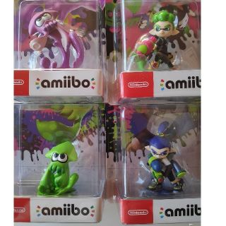 ニンテンドウ(任天堂)の【新品未開封】Splatoon amiibo ボーイ×2 イカ×2 計4点セット(ゲームキャラクター)