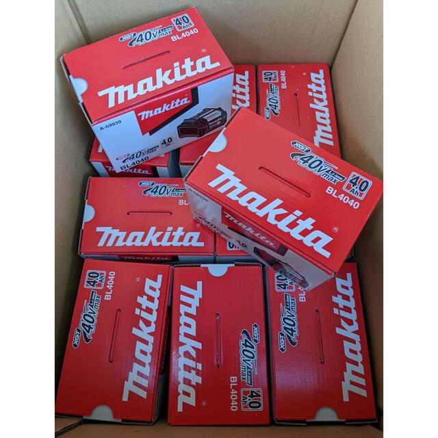 正規品質保証】 Makita 10セット BL4040 純正バッテリー 40Vmax Makita