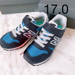 ニューバランス(New Balance)の17.0 新品　ニューバランス　スニーカー　373 ブルー　キッズ　ジュニア(スニーカー)