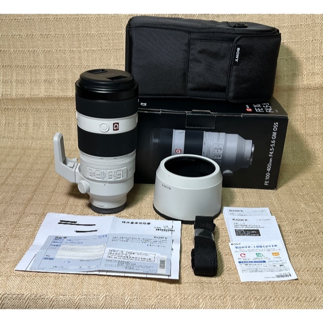 ほぼ新品　ソニーFE100-400mm F4.5-5.6 GM スマホ/家電/カメラのカメラ(レンズ(ズーム))の商品写真