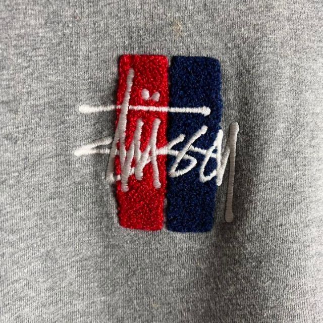 【超希少デザイン】 STUSSY スウェット パイルロゴ 刺繍 即完売 入手困難