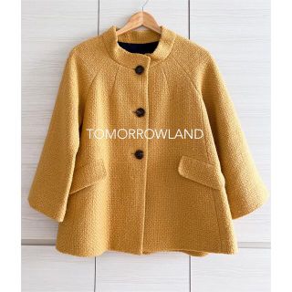 トゥモローランド(TOMORROWLAND)の最終sale⭐︎未使用に近い✦︎トゥモローランド❤︎ツイード❤︎ハーフコート(ノーカラージャケット)