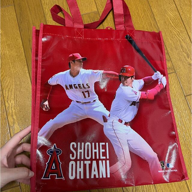 大谷翔平　ショッピングバッグ　バック　エンジェルスタジアム限定 スポーツ/アウトドアの野球(応援グッズ)の商品写真