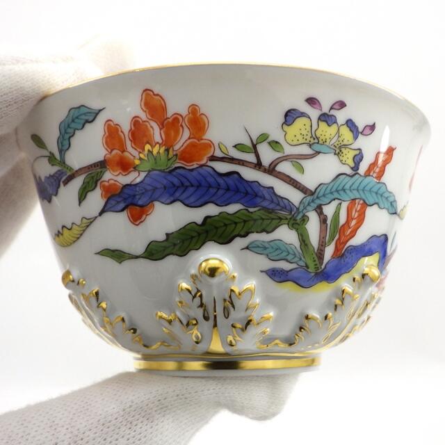 MEISSEN(マイセン)のMeissen マイセン シノワズリ 花文様 煎茶碗・受け皿 時の印 AR 2000年 世界50個限定 食器 湯のみ 茶托 C&S 【中古】【送料無料】 インテリア/住まい/日用品のキッチン/食器(食器)の商品写真