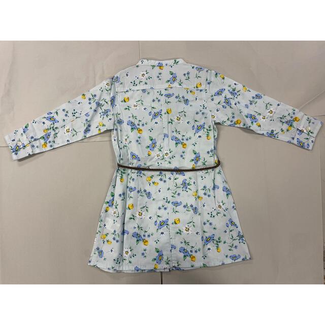 グリーンレーベルリラクシング　105cm　花柄シャツワンピース キッズ/ベビー/マタニティのキッズ服女の子用(90cm~)(ワンピース)の商品写真