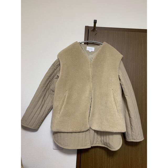 BEAUTY&YOUTH UNITED ARROWS(ビューティアンドユースユナイテッドアローズ)の専用※※ BY∴ ボア×キルティングジャケット -3WAY- レディースのジャケット/アウター(ノーカラージャケット)の商品写真