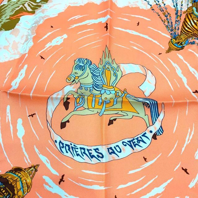 ☆未使用品☆HERMES カレ90 PRIERES AU VENT 風の中の祈り ☆未使用品☆HERMES カレ90 PRIERES AU VENT 風の中の祈り