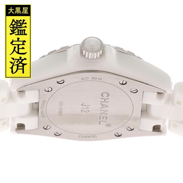 CHANEL - シャネル J12 ダイヤベゼル ホワイトセラミック CHANEL - シャネル J12 ダイヤベゼル ホワイトセラミック