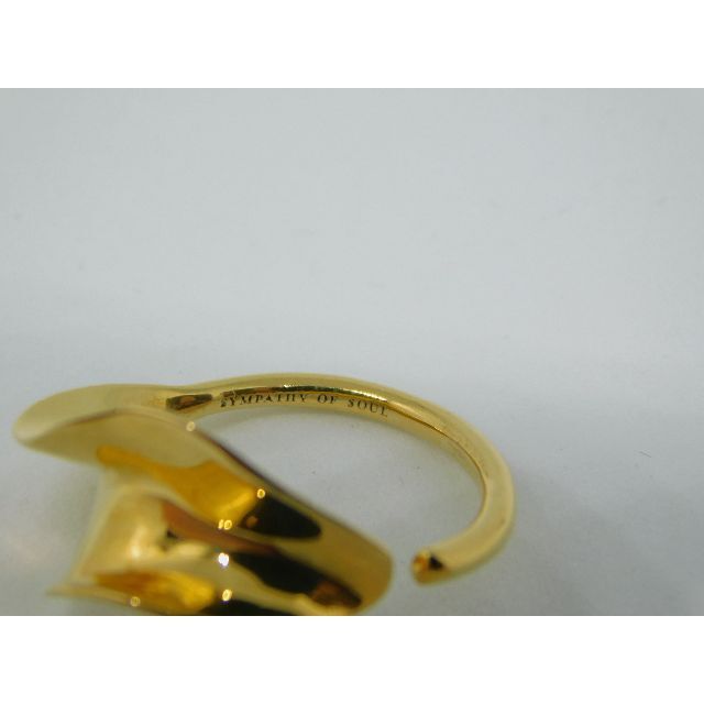 S.O.S fp(エスオーエスエフピー)の未使用　11号　シンパシーオブソウル　リーフ　リング　ゴールド　フリー メンズのアクセサリー(リング(指輪))の商品写真