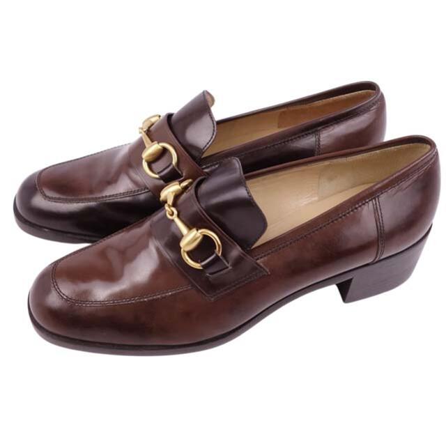 GUCCI VINTAGE グッチ ITALY製 ホースビット レザーローファー