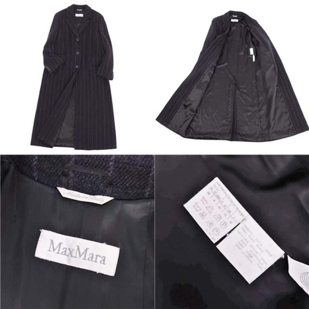 Max Mara(マックスマーラ)のマックスマーラ コート チェスターウール 白タグ アウター 42 チャコール レディースのジャケット/アウター(その他)の商品写真