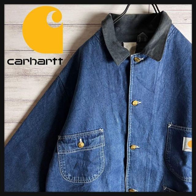 Carhartt ★金ボタン★ボアデニムカバーオール