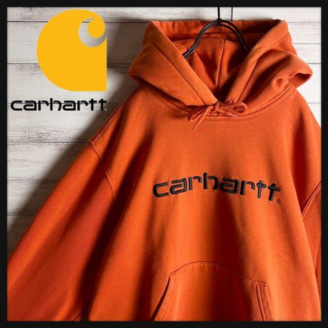 【入手困難‼️】 carhartt WIP パーカー L センター刺繍ロゴ 迷彩