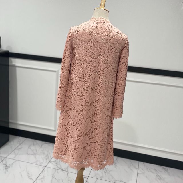 Dolce&Gabbana ドルチェ＆ガッバーナ レースロングコート ピンク