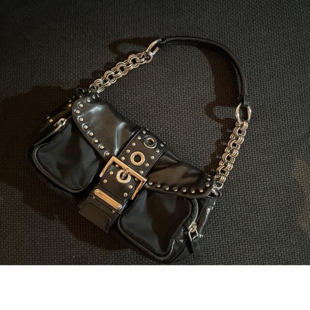 PRADA - プラダ　チェーンショルダーバッグ　黒