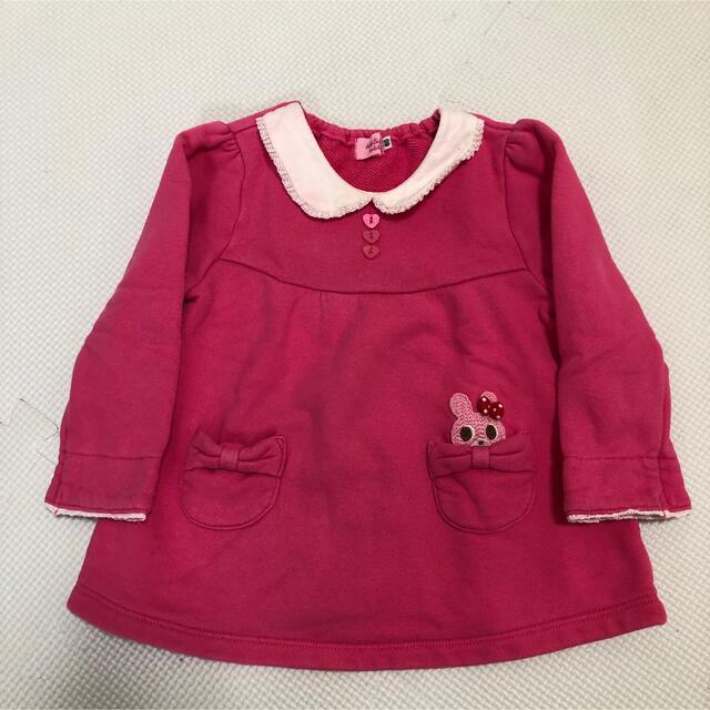 mikihouse(ミキハウス)のミキハウス  長袖　80サイズ　２枚セット キッズ/ベビー/マタニティのベビー服(~85cm)(Ｔシャツ)の商品写真