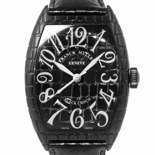フランクミュラー(FRANCK MULLER)のトノーカーベックス ブラッククロコ Ref.8880SC BLK CRO 中古品 メンズ 腕時計(腕時計(アナログ))