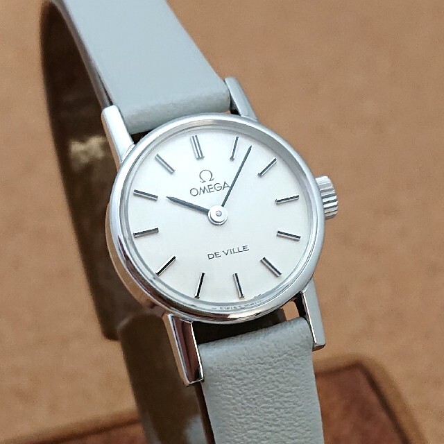 OMEGA(オメガ)の【オーバーホール済み】オメガ デビル レディース ホワイト文字盤 1977年 レディースのファッション小物(腕時計)の商品写真