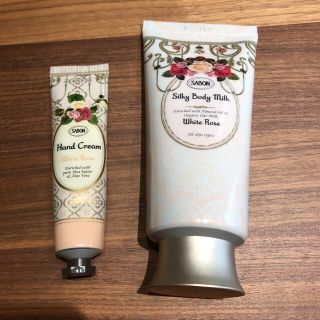 サボン(SABON)のSABON/WHITE ROSE ボディクリーム&ハンドクリーム 2個セット(ボディクリーム)