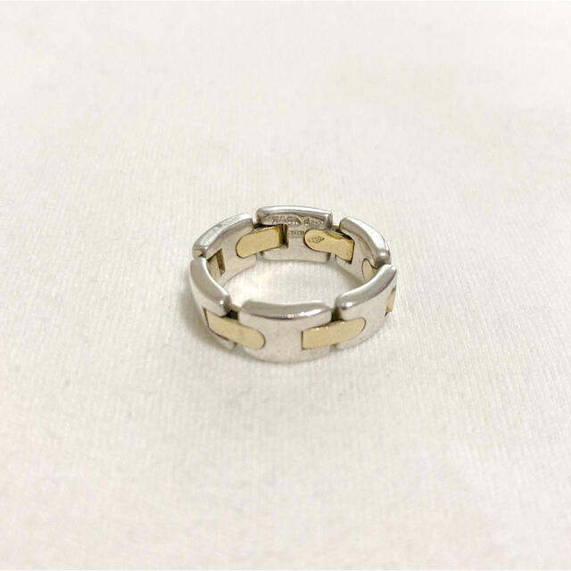 Tiffany & Co. - TIFFANY Hリンク 750 925コンビリング K18 silverの