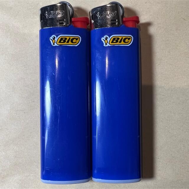 BIC スリム ライター J23 ビック 2本セット ブルー スポーツ/アウトドアのアウトドア(ストーブ/コンロ)の商品写真