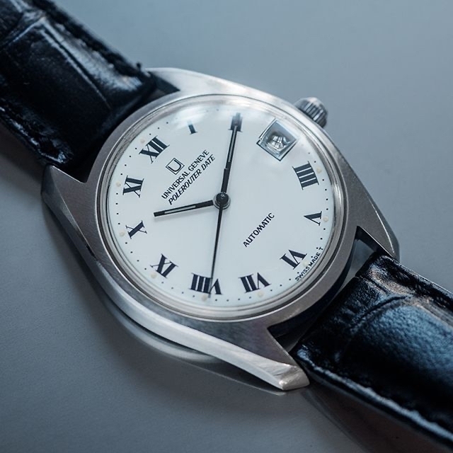 UNIVERSAL GENEVE(ユニバーサルジュネーブ)の(438) ユニバーサル ジュネーブ ポールルーター 1966年 稼働品 メンズの時計(腕時計(アナログ))の商品写真