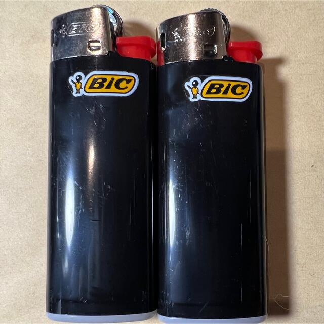 BIC mini ライター J25 ビック 2本セット ブラック スポーツ/アウトドアのアウトドア(ストーブ/コンロ)の商品写真