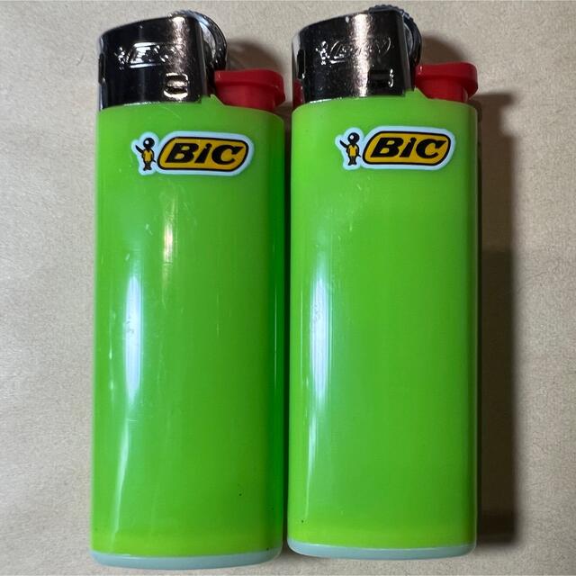 BIC mini ライター J25 ビック 2本セット グリーン スポーツ/アウトドアのアウトドア(ストーブ/コンロ)の商品写真