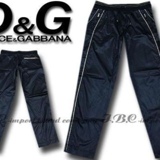 ドルチェアンドガッバーナ(DOLCE&GABBANA)の★DOLCE&GABBANA★D&Gゴールドラインシャイニーパンツ52ネイビー紺(デニム/ジーンズ)