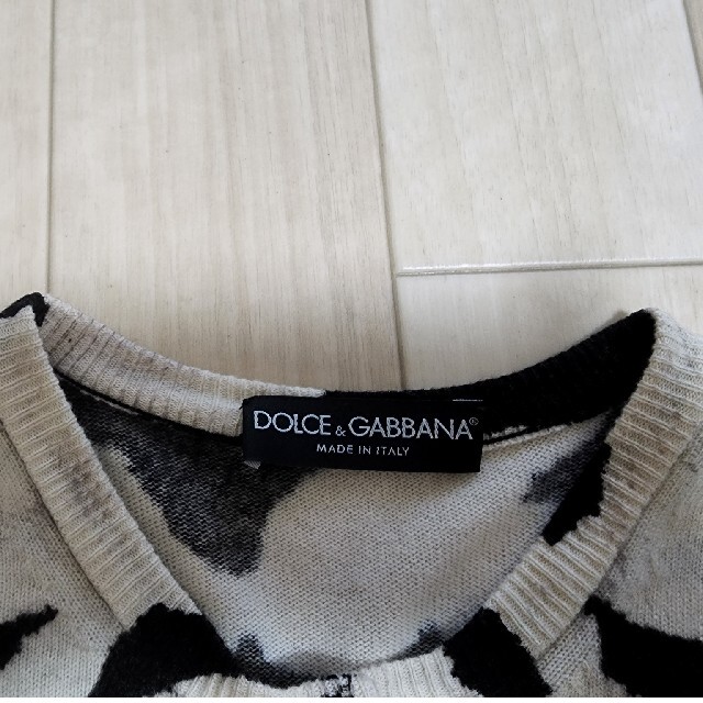 DOLCE&GABBANA - DOLCE&GABBANA カシミア カーディガン ゼブラ DOLCE&GABBANA - DOLCE&GABBANA カシミア カーディガン ゼブラ