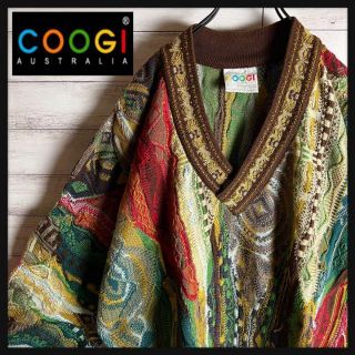 クージー(COOGI)の【激レア】coogi クージー 立体 編込み 3Dニット ビッグサイズ 希少(ニット/セーター)